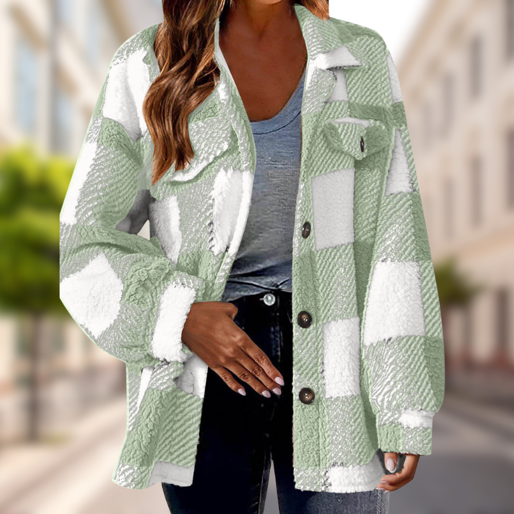 Charlie-quebec™ – Veste Douce à Carreaux