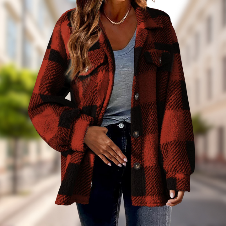 Charlie-quebec™ – Veste Douce à Carreaux