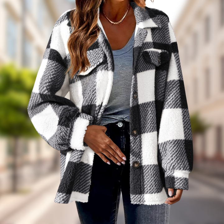 Charlie-quebec™ – Veste Douce à Carreaux