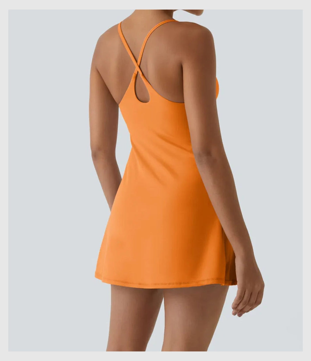 Robe de Printemps Ample – Brassière Intégrée & Short Discret