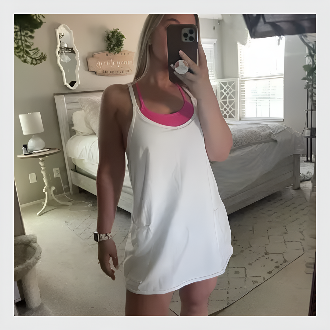 Mini-Robe Confort Absolu – Avec Brassière & Short Intégrés