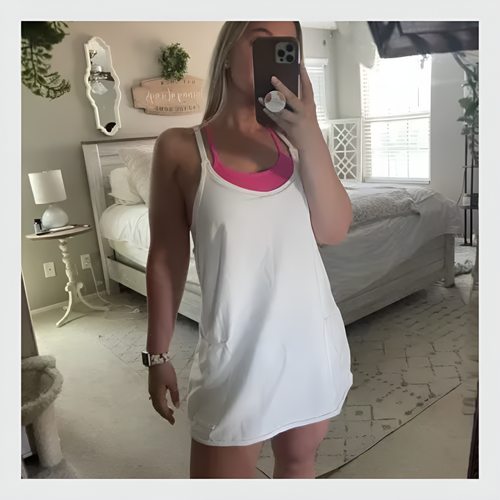 Mini-Robe Confort Absolu – Avec Brassière & Short Intégrés