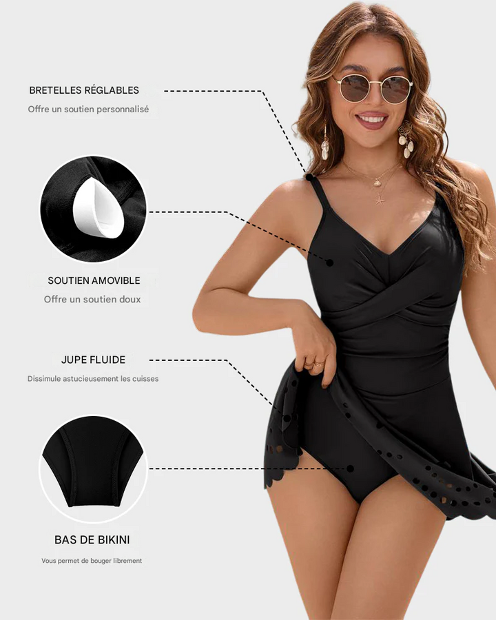 Charlie-quebec™ – Swimwear Gainant & Élégant avec Jupe