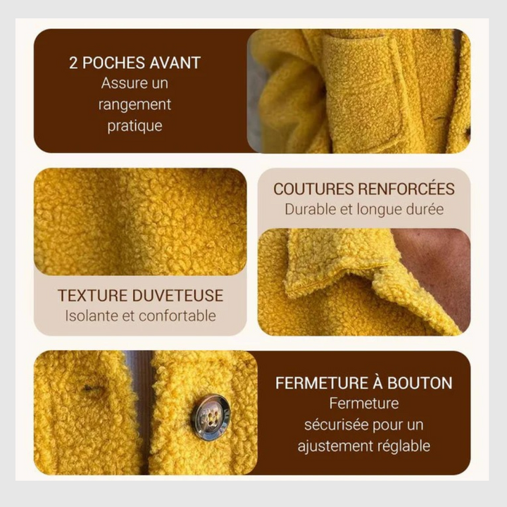 Veste Chic Courte – Col à Revers