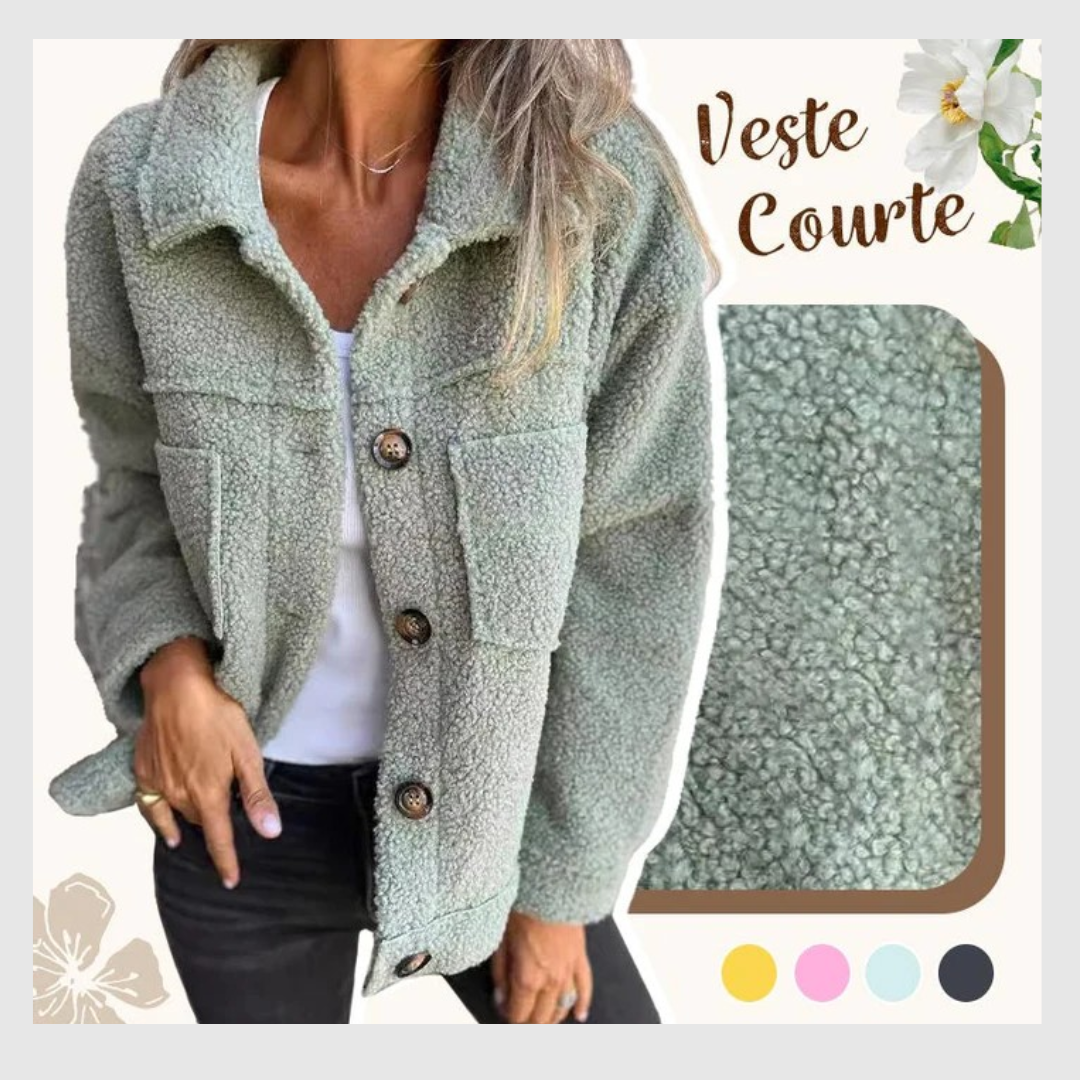 Veste Chic Courte – Col à Revers