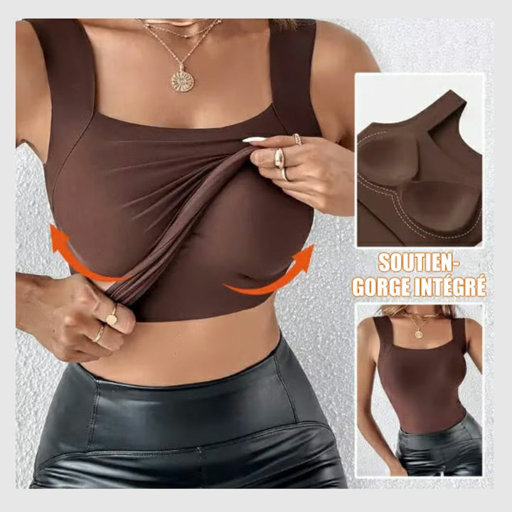 Débardeur Shaper en U avec soutien-gorge intégré – Confort & Maintien absolu