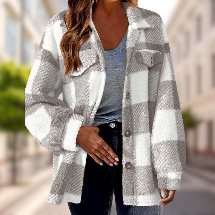 Charlie-quebec™ – Veste Douce à Carreaux