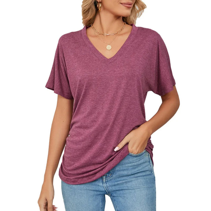Top Fluide Col V – Style Minimal Chic