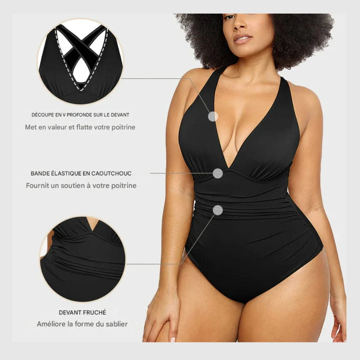 Charlie-quebec™ – Maillot Plongeant Sculptant