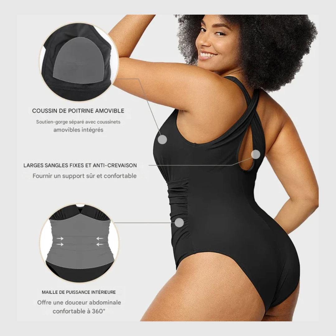 Charlie-quebec™ – Maillot Plongeant Sculptant