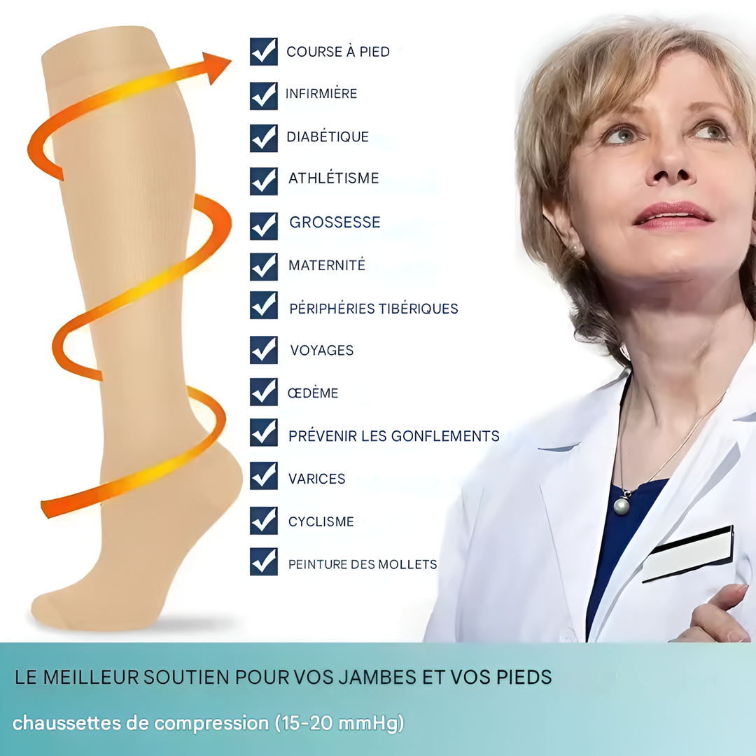 Charlie-quebec™ – Bas de Compression Confort+