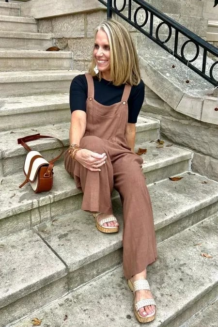 Pantalon à Bretelles – Style Casual