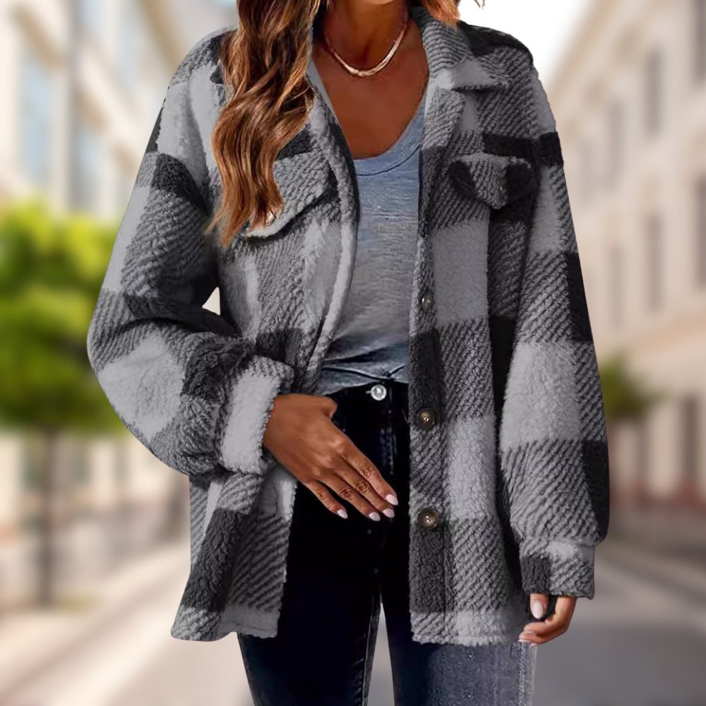 Charlie-quebec™ – Veste Douce à Carreaux