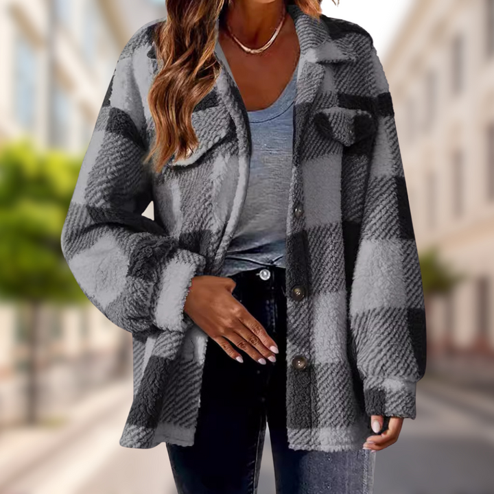 Charlie-quebec™ – Veste Douce à Carreaux