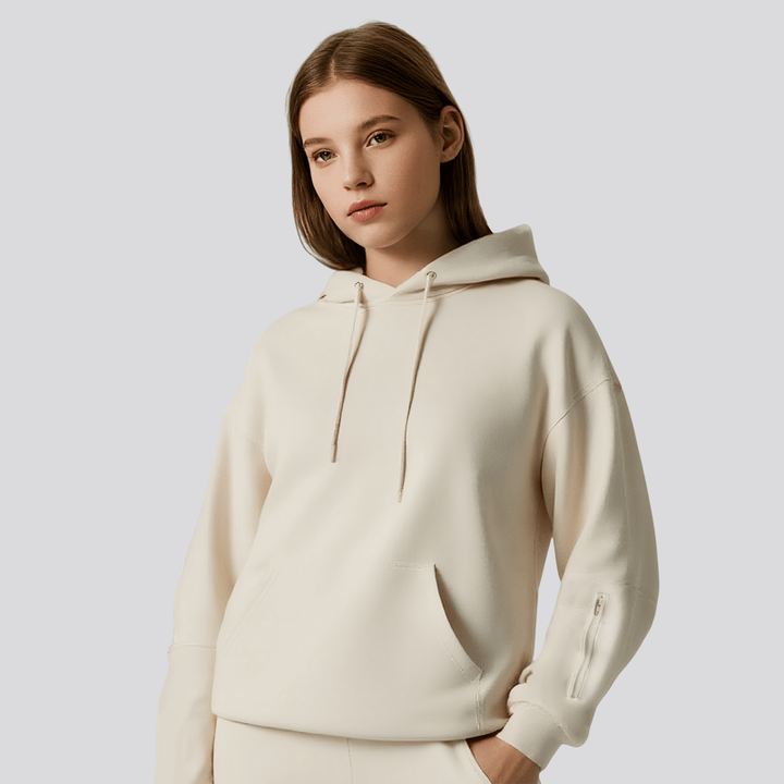 Charlie-quebec™ – Sweat à capuche Chic avec masque pour les yeux de voyage