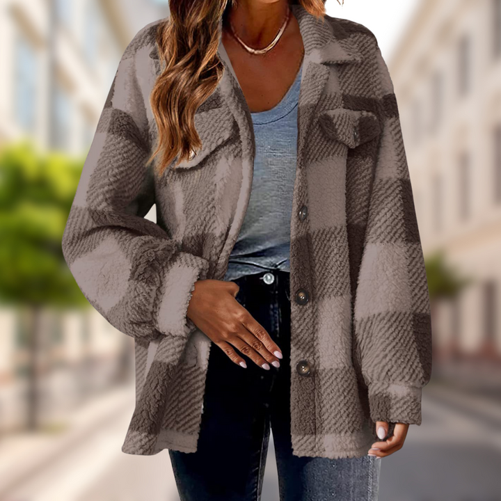 Charlie-quebec™ – Veste Douce à Carreaux