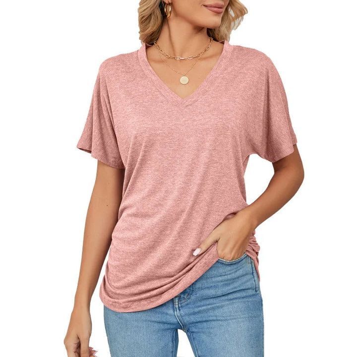 Top Fluide Col V – Style Minimal Chic