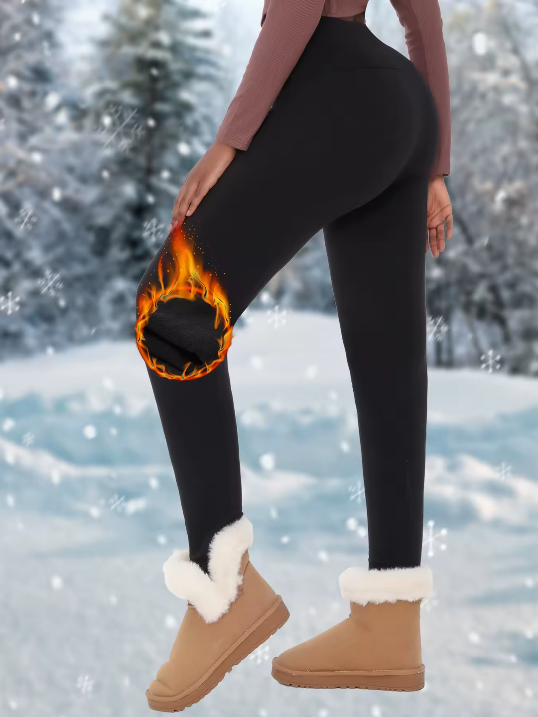 Leggings Polaire – Taille Standard Confort