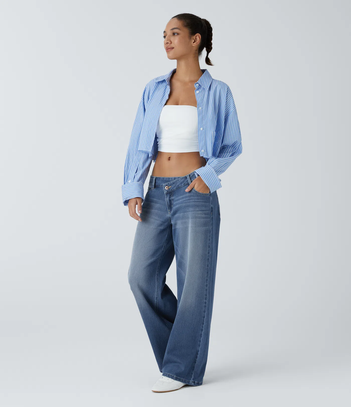 Jean Stretch Asymétrique – Coupe Moderne