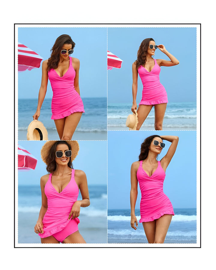 Charlie-quebec™ – Maillot 1 Pièce Chic Dos Croisé
