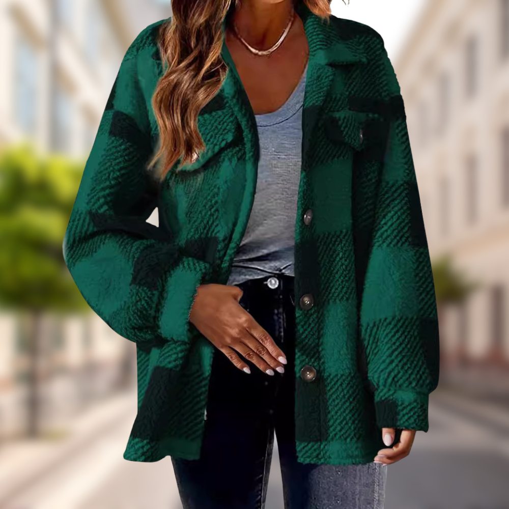 Charlie-quebec™ – Veste Douce à Carreaux