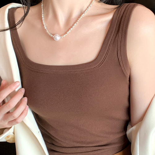 Top Sans-Soutif Côtelé – Brassière Intégrée