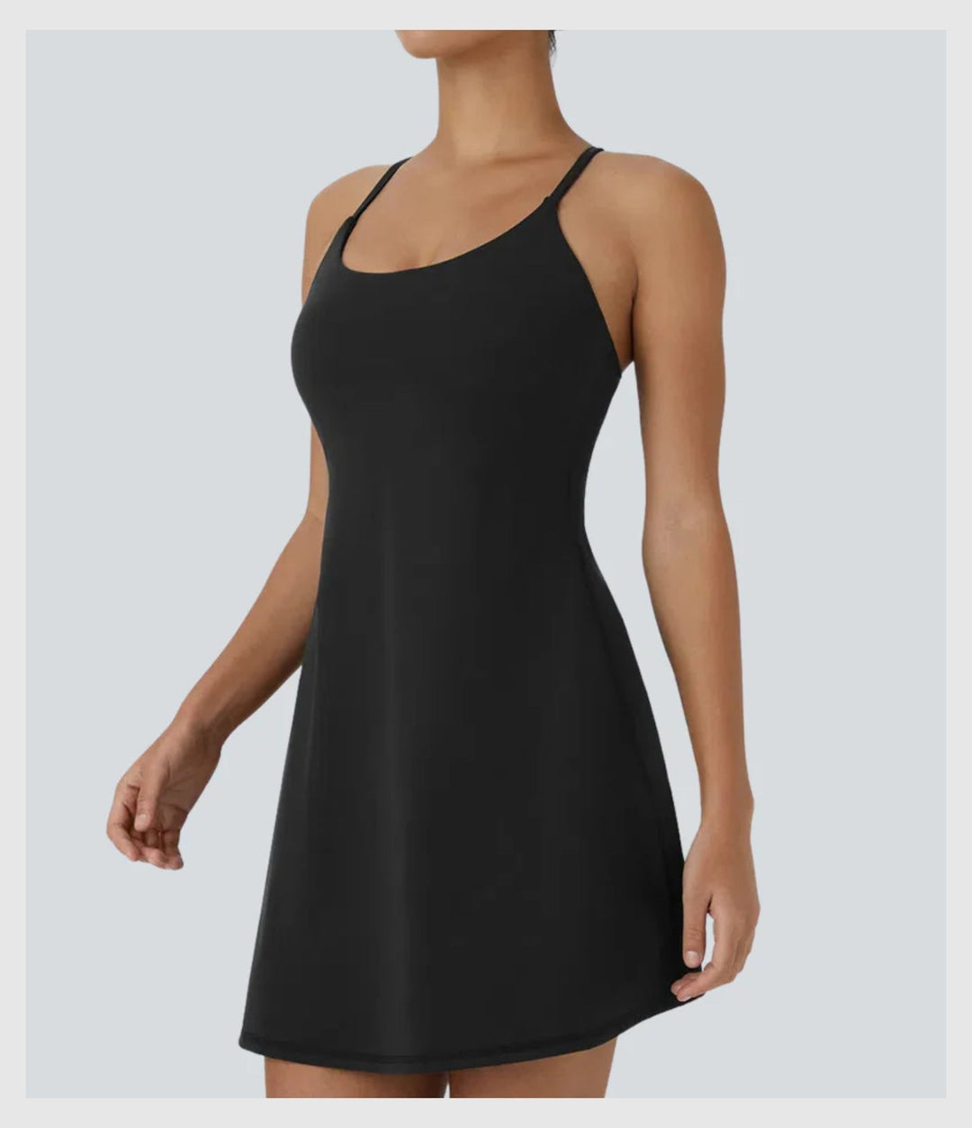 Robe de Printemps Ample – Brassière Intégrée & Short Discret