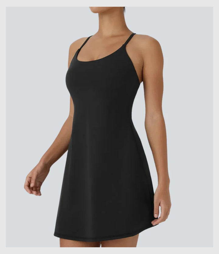 Robe de Printemps Ample – Brassière Intégrée & Short Discret