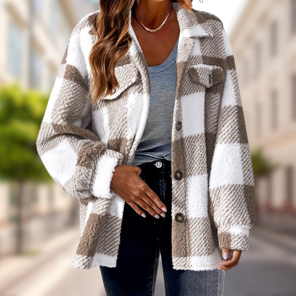 Charlie-quebec™ – Veste Douce à Carreaux