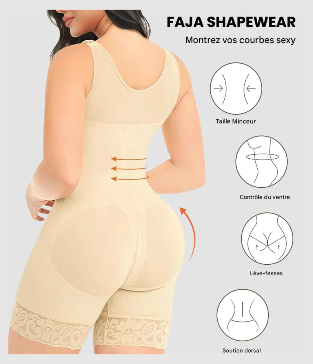 Charlie-quebec™ – Sous-vêtement gainant à double compression avec soutien-gorge