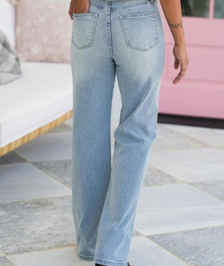 Charlie-quebec™ – Jean Taille Haute Coupe Droite