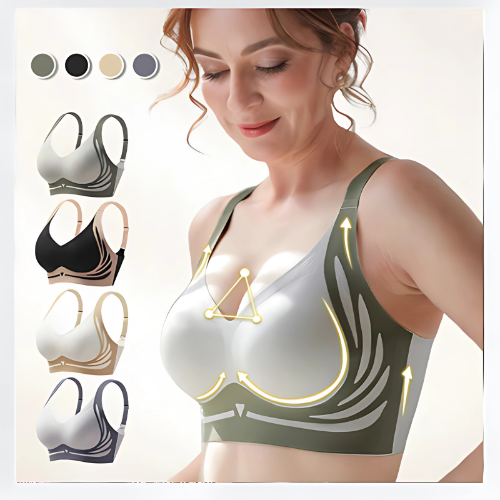 Charlie-quebec™ - Soutien-gorge push-up sans armatures anti-affaissement