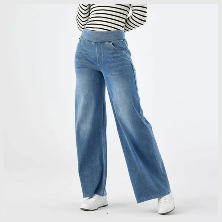 Pantalon Confort Taille Haute – Stretch Élastique