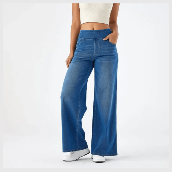 Pantalon Confort Taille Haute – Stretch Élastique