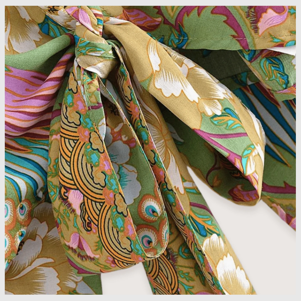 Fleur de Menthe – Kimono Court d’Été Léger