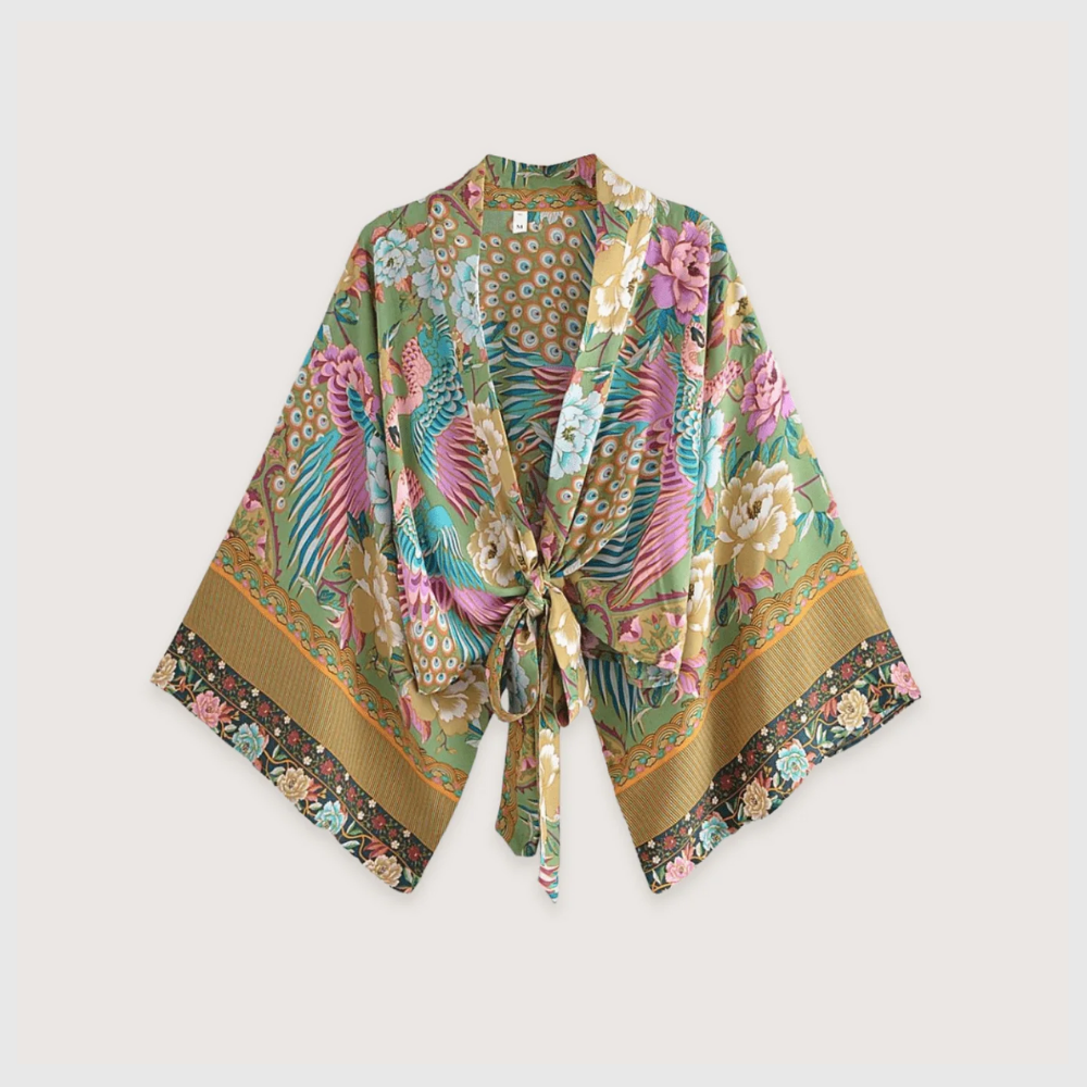 Fleur de Menthe – Kimono Court d’Été Léger