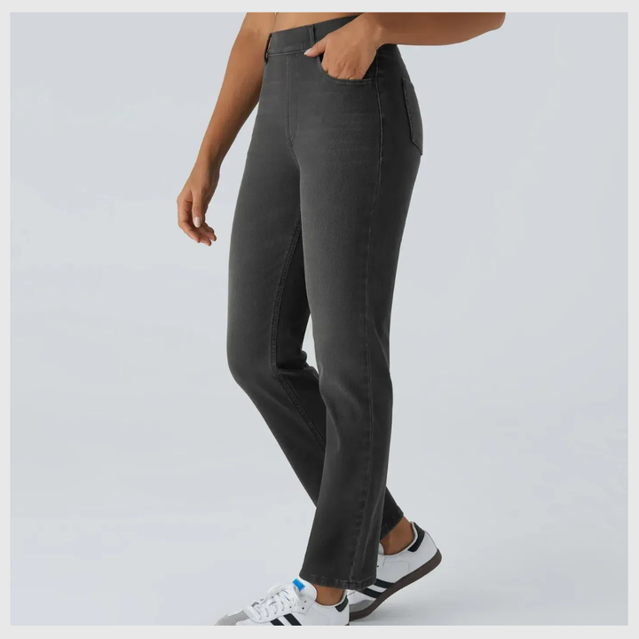 Pantalon Confort Taille Haute – Stretch Élastique