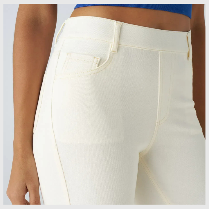 Pantalon Confort Taille Haute – Stretch Élastique