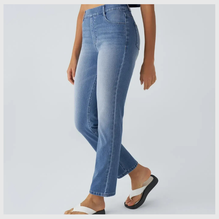 Pantalon Confort Taille Haute – Stretch Élastique