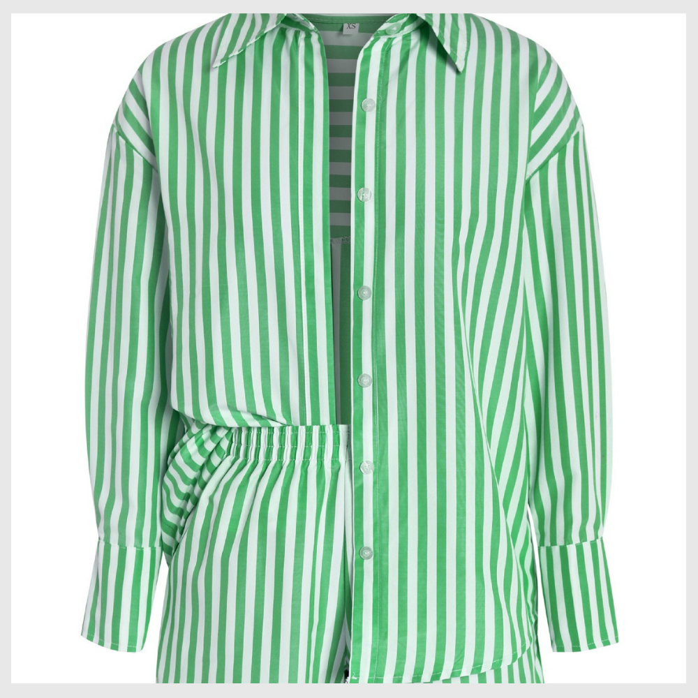 Chemise Rayée Style Resort – Coupe Confort