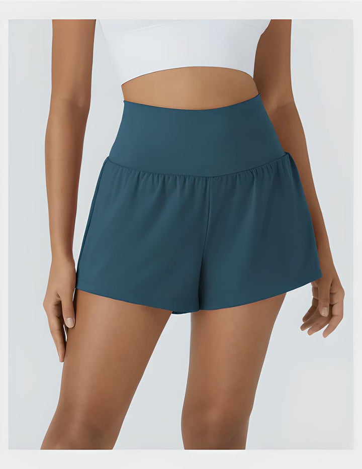 Short Fitness 2-en-1 – Gainant Taille Super Haute