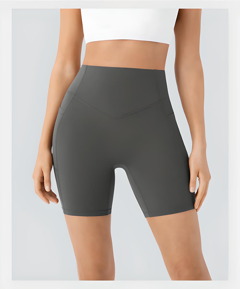 Charlie-quebec™ – Short d’Entraînement Gainant Taille Haute