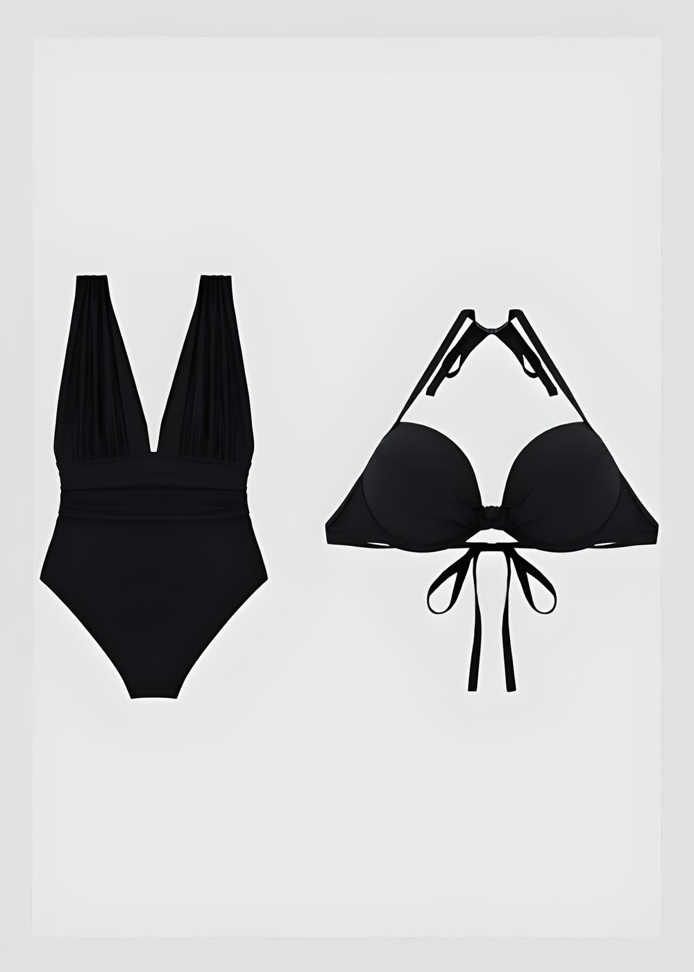 Charlie-quebec™ – Maillot 2 Pièces Décolleté Plongeant