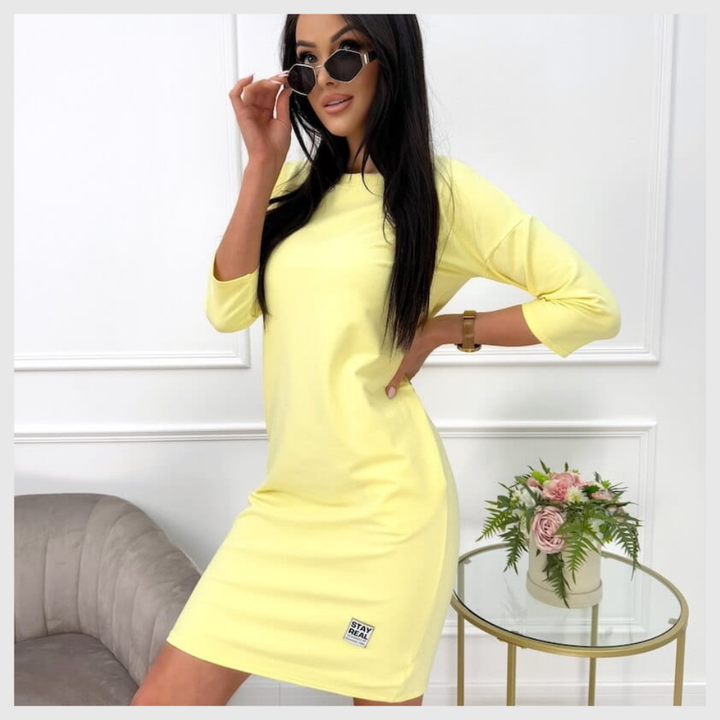 Robe Chic Manches 3/4 – L’Élégance Fonctionnelle