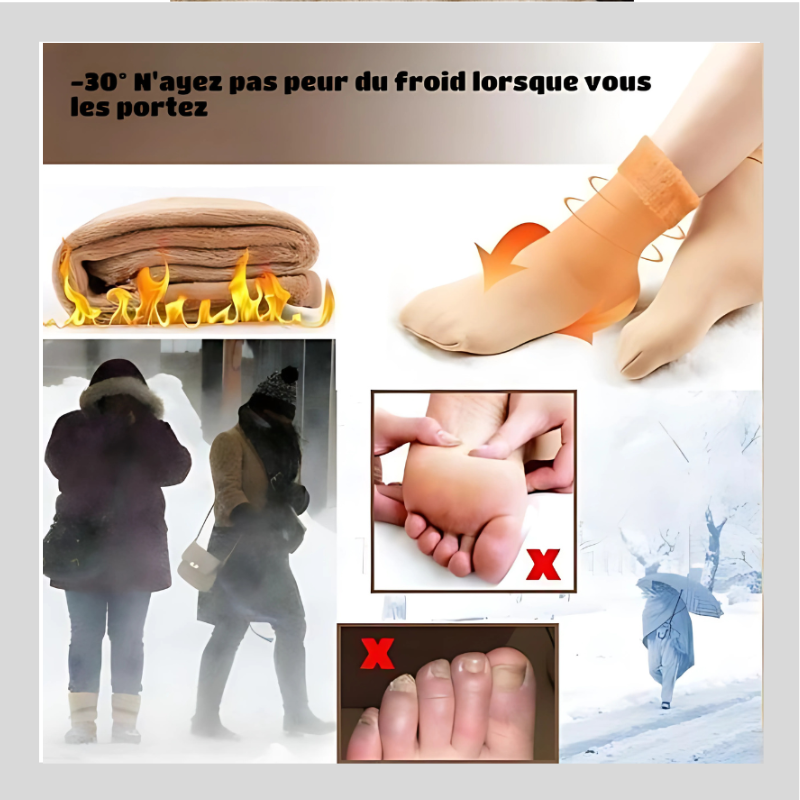 Chaussettes Hiver Velours – Ultra Douces & Chaudes