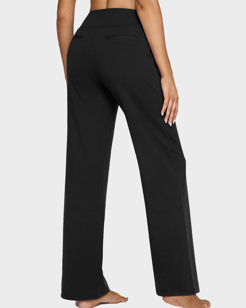 Charlie-quebec™ – Pantalon Large Taille Haute Confort Chic