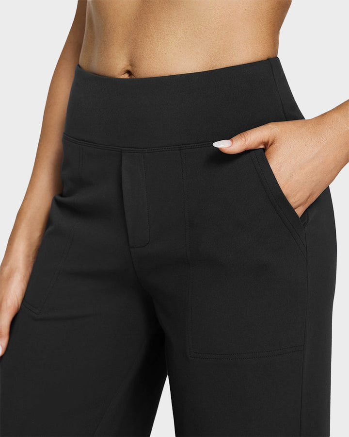 Charlie-quebec™ – Pantalon Large Taille Haute Confort Chic