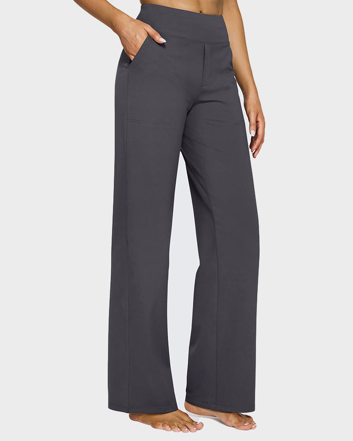 Charlie-quebec™ – Pantalon Large Taille Haute Confort Chic