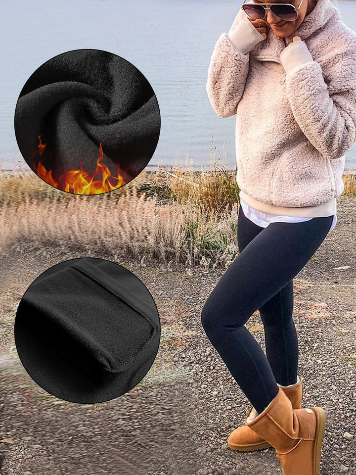 Charlie-quebec™ – Legging Doublé Polaire au Galbe Parfait