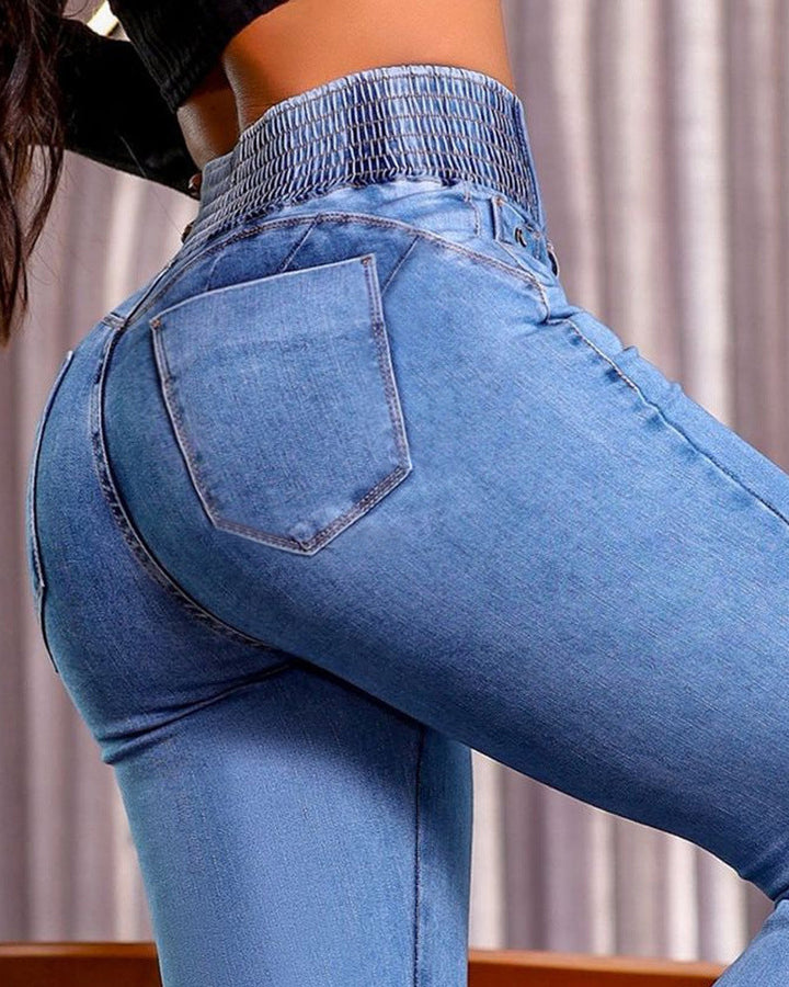 Jean Évasé – Denim Stretch